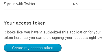 Create access token